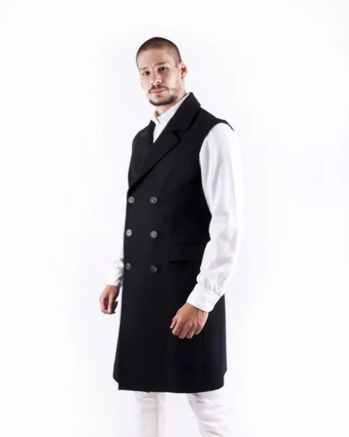 La Piscine Paris Manteau sans manches en laine Ly Adams*Homme Manteaux