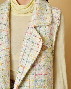 La Piscine Paris Manteau sans manches en tweed Edward Achour*Femme Manteaux