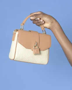 La Piscine Paris Mini sac à main en paille Kassandre*Femme Sacs