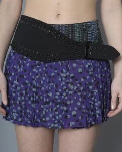 La Piscine Paris Mini-jupe plissé à motif pois Just Cavalli*Femme Jupes