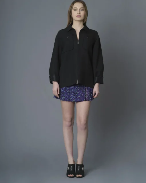 La Piscine Paris Mini-jupe plissé à motif pois Just Cavalli*Femme Jupes