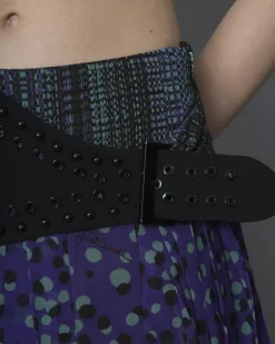 La Piscine Paris Mini-jupe plissé à motif pois Just Cavalli*Femme Jupes