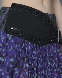 La Piscine Paris Mini-jupe plissé à motif pois Just Cavalli*Femme Jupes