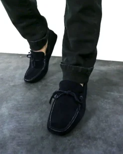 La Piscine Paris Mocassin bateau en daim Premiata*Homme Chaussures