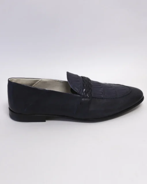 La Piscine Paris Mocassins en cuir effet croco Moreschi*Homme Chaussures