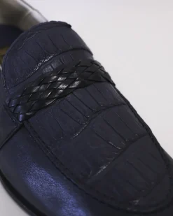 La Piscine Paris Mocassins en cuir effet croco Moreschi*Homme Chaussures