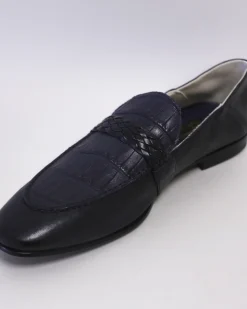 La Piscine Paris Mocassins en cuir effet croco Moreschi*Homme Chaussures