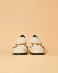La Piscine Paris Mocassins en cuir à boucles dorées Casheart*Femme Chaussures