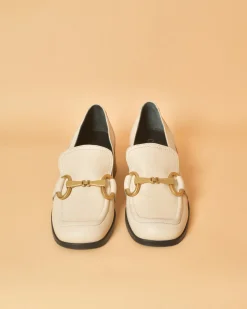 La Piscine Paris Mocassins en cuir à boucles dorées Casheart*Femme Chaussures