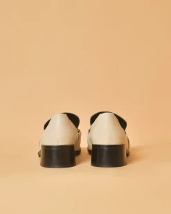 La Piscine Paris Mocassins en cuir à boucles dorées Casheart*Femme Chaussures