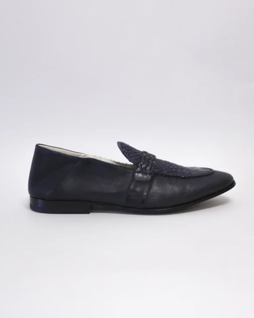 La Piscine Paris Mocassins en cuir effet croco Moreschi*Homme Chaussures