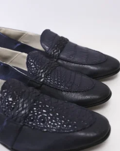 La Piscine Paris Mocassins en cuir effet croco Moreschi*Homme Chaussures