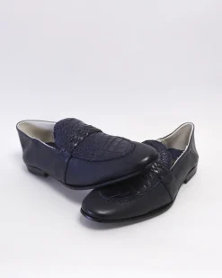 La Piscine Paris Mocassins en cuir effet croco Moreschi*Homme Chaussures