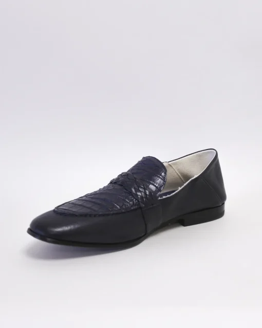 La Piscine Paris Mocassins en cuir effet croco Moreschi*Homme Chaussures