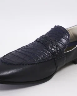 La Piscine Paris Mocassins en cuir effet croco Moreschi*Homme Chaussures