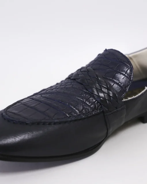 La Piscine Paris Mocassins en cuir effet croco Moreschi*Homme Chaussures