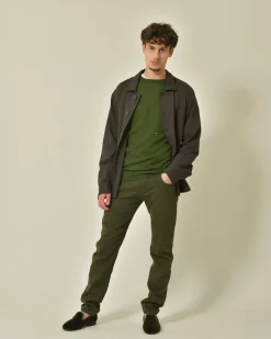 La Piscine Paris Mocassins en velours olive Bowhill & Elliott*Homme Chaussures