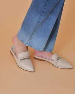 La Piscine Paris Mules en cuir à bout pointu Peserico*Femme Chaussures