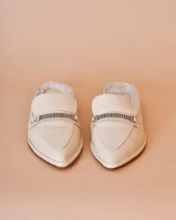 La Piscine Paris Mules en cuir à bout pointu Peserico*Femme Chaussures