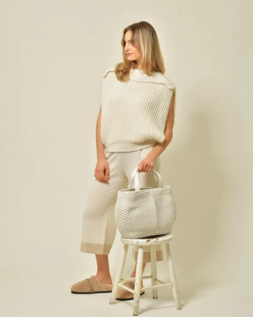 La Piscine Paris Panier en cuir tressé Falorni*Femme Sacs