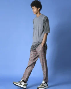 La Piscine Paris Pantalon à carreaux en laine Cruna*Homme Pantalons
