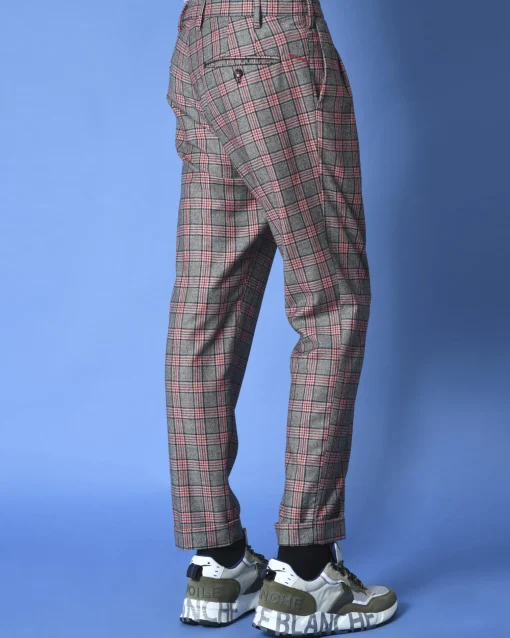 La Piscine Paris Pantalon à carreaux en laine Cruna*Homme Pantalons