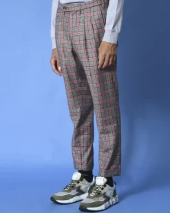 La Piscine Paris Pantalon à carreaux en laine Cruna*Homme Pantalons
