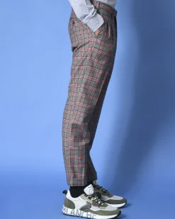 La Piscine Paris Pantalon à carreaux en laine Cruna*Homme Pantalons