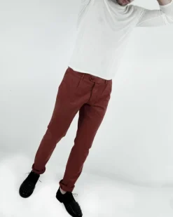 La Piscine Paris Pantalon à pinces orange Luca Capri*Homme Pantalons