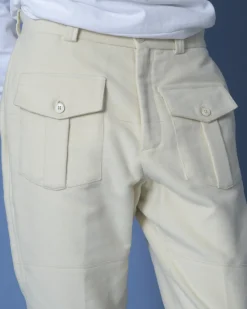 La Piscine Paris Pantalon en coton à poches à rabats Gabriele Pasini*Homme Pantalons