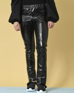 La Piscine Paris Pantalon bi-matière en cuir verni P.A.R.O.S.H*Femme Pantalons