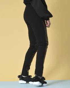 La Piscine Paris Pantalon bi-matière en cuir verni P.A.R.O.S.H*Femme Pantalons