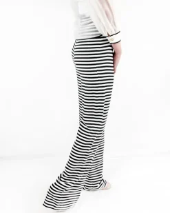 La Piscine Paris Pantalon à rayures noires Edward Achour*Femme Pantalons