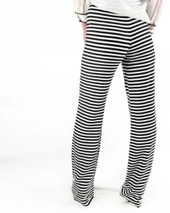 La Piscine Paris Pantalon à rayures noires Edward Achour*Femme Pantalons