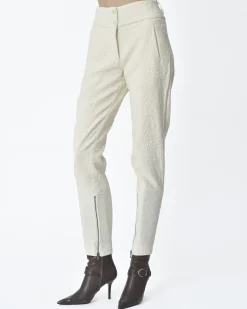 La Piscine Paris Pantalon blanc cassé texturé Masnada*Femme Pantalons|Bas Femme