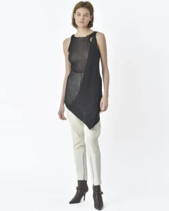 La Piscine Paris Pantalon blanc cassé texturé Masnada*Femme Pantalons|Bas Femme