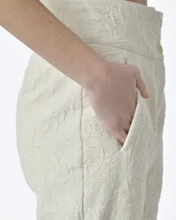 La Piscine Paris Pantalon blanc cassé texturé Masnada*Femme Pantalons|Bas Femme