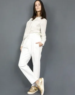 La Piscine Paris Pantalon en cuir synthétique Nude*Femme Pantalons