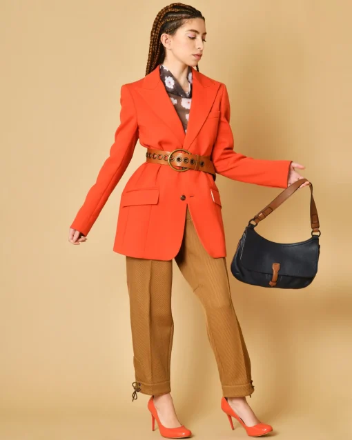 La Piscine Paris Pantalon carotte en laine côtelé La Sartoria*Femme Pantalons|Bas Femme