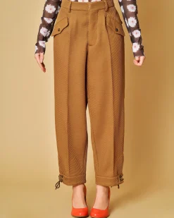 La Piscine Paris Pantalon carotte en laine côtelé La Sartoria*Femme Pantalons|Bas Femme