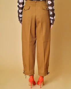 La Piscine Paris Pantalon carotte en laine côtelé La Sartoria*Femme Pantalons|Bas Femme