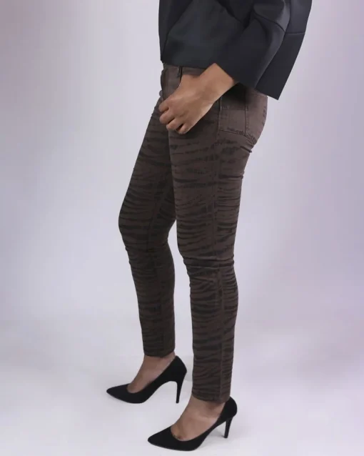 La Piscine Paris Pantalon chocolat motifs zèbre May June*Femme Pantalons|Jeans