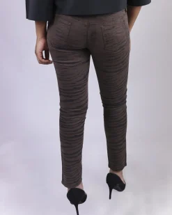 La Piscine Paris Pantalon chocolat motifs zèbre May June*Femme Pantalons|Jeans