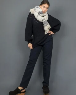 La Piscine Paris Pantalon cigarette en jean à plis Forte Forte*Femme Pantalons