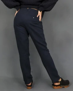 La Piscine Paris Pantalon cigarette en jean à plis Forte Forte*Femme Pantalons