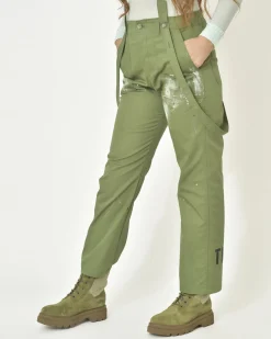 La Piscine Paris Pantalon coupe droite à bretelles True NYC*Femme Pantalons|Bas Femme