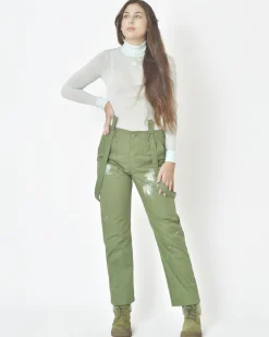 La Piscine Paris Pantalon coupe droite à bretelles True NYC*Femme Pantalons|Bas Femme