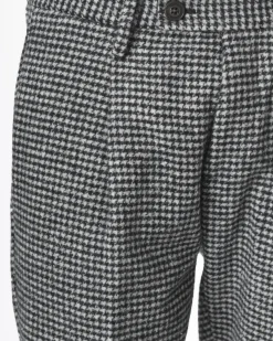 La Piscine Paris Pantalon coupe droite pied de coq Bro-Ship*Homme Pantalons