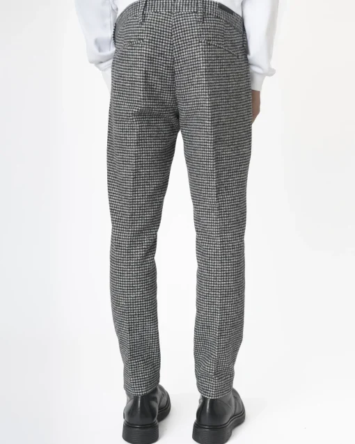 La Piscine Paris Pantalon coupe droite pied de coq Bro-Ship*Homme Pantalons