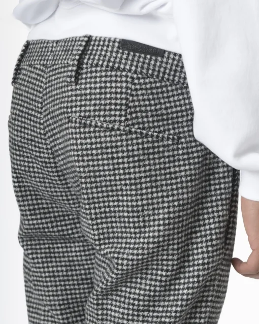 La Piscine Paris Pantalon coupe droite pied de coq Bro-Ship*Homme Pantalons
